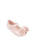 A Pink Flats from Mini Melissa in size 12-18M for girl. (Back View)