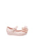 A Pink Flats from Mini Melissa in size 12-18M for girl. (Front View)