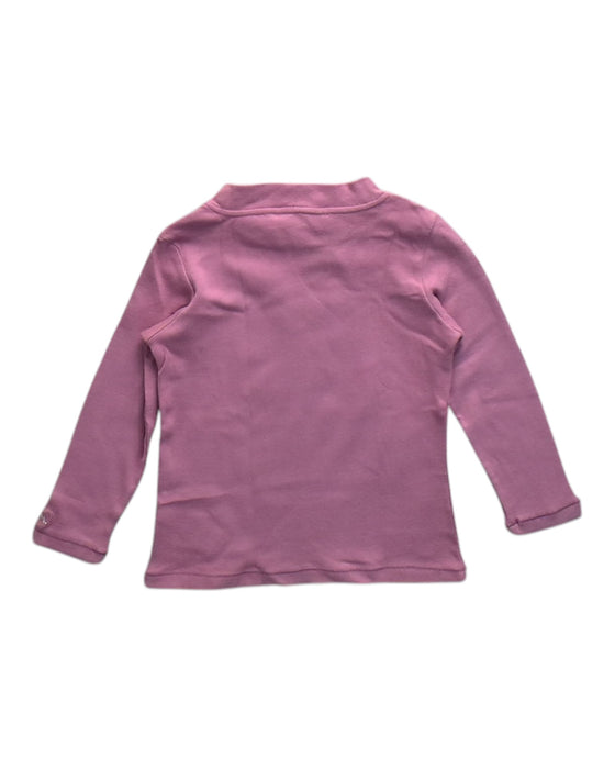 A Pink Long Sleeve Tops from Chateau de Sable in size 4T for girl. (Back View)