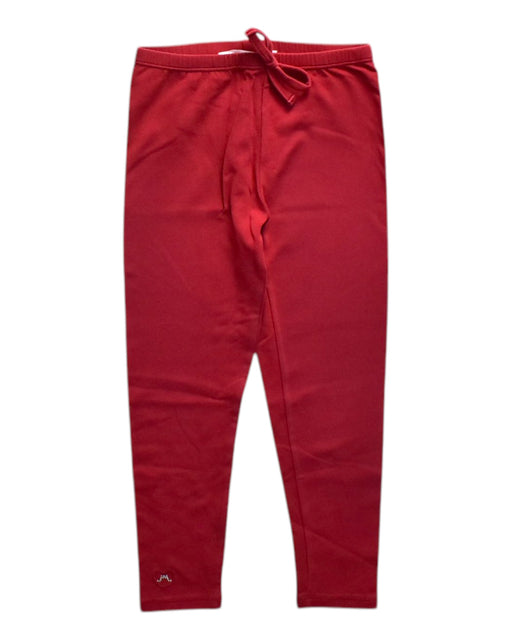 A Red Leggings from Chateau de Sable in size 6T for girl. (Front View)