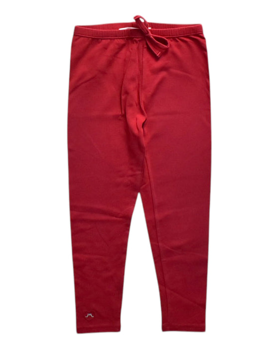 A Red Leggings from Chateau de Sable in size 6T for girl. (Front View)
