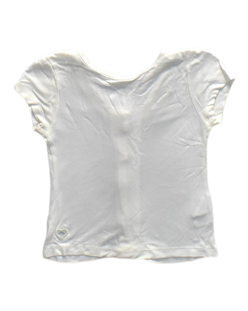 A White Short Sleeve Tops from Chateau de Sable in size 3T for girl. (Front View)