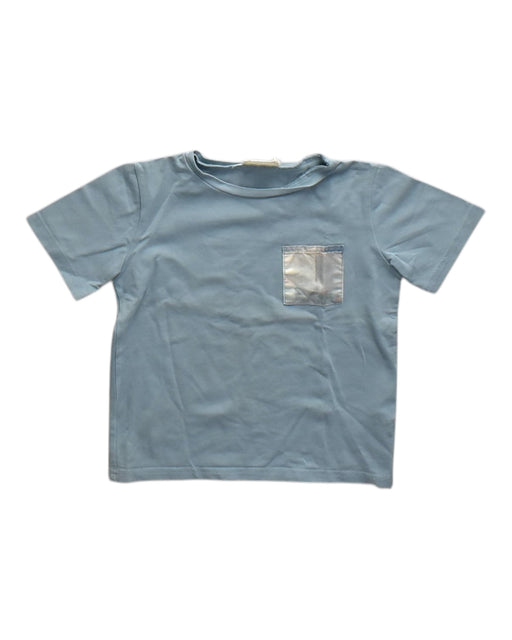 A Blue Short Sleeve T Shirts from Our Mini Nature in size 4T for neutral. (Front View)