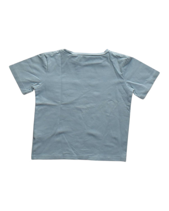 A Blue Short Sleeve T Shirts from Our Mini Nature in size 4T for neutral. (Back View)