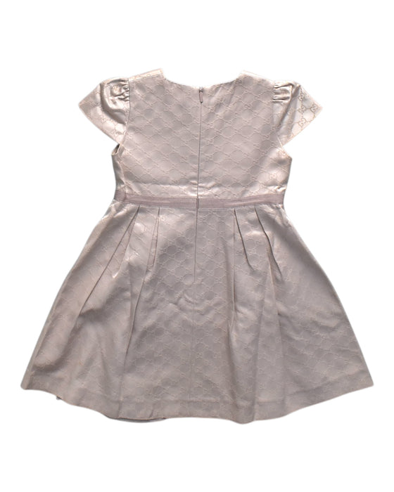 A Pink Short Sleeve Dresses from Gucci in size 3T for girl. (Back View)