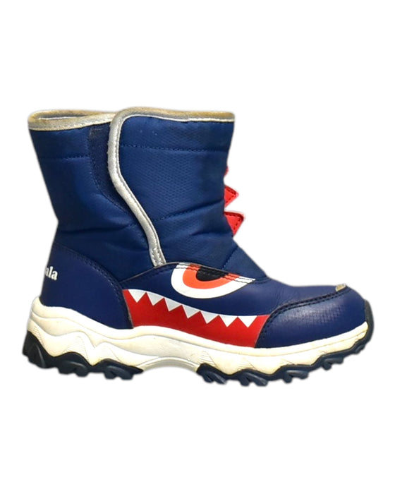 A Blue Winter Boots from Balabala in size 5T for neutral. (Front View)