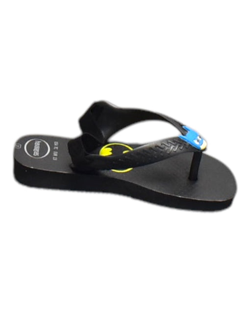 A Black Flip Flops from Havaianas in size 18-24M for neutral. (Front View)
