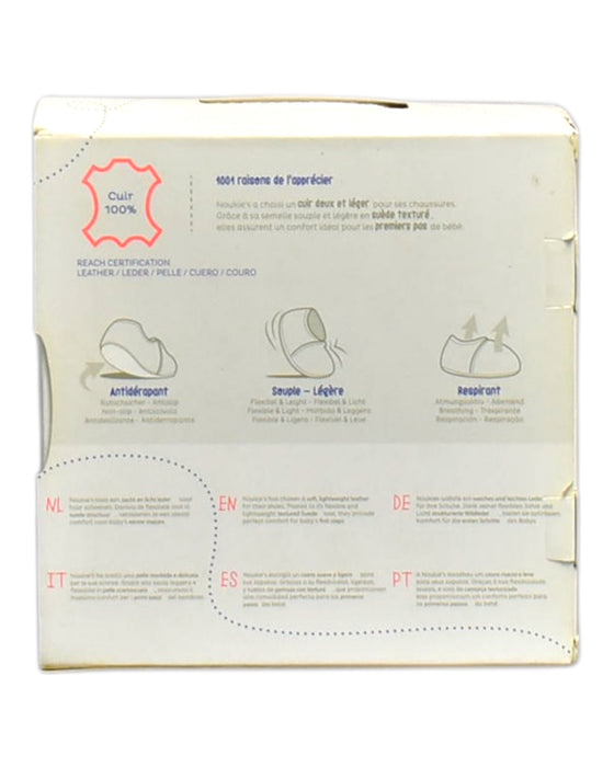 A Blue Slippers from Noukie's in size 4T for neutral. (Back View)