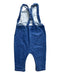 A Blue Long Overalls from Petit Bateau in size 12-18M for girl. (Back View)
