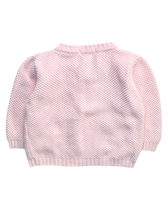 A Pink Knit Sweaters from Kissy Kissy in size 6-12M for girl. (Back View)