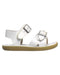 A White Sandals from Footmates in size 12-18M for girl. (Front View)