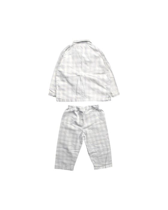 A White Pyjama Sets from The Little White Company in size 18-24M for boy. (Back View)