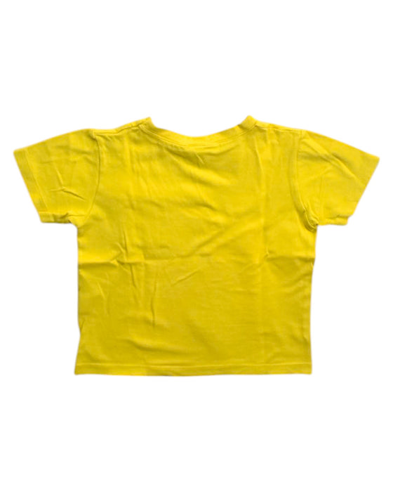 A Yellow Short Sleeve T Shirts from Petit Bateau in size 4T for boy. (Back View)