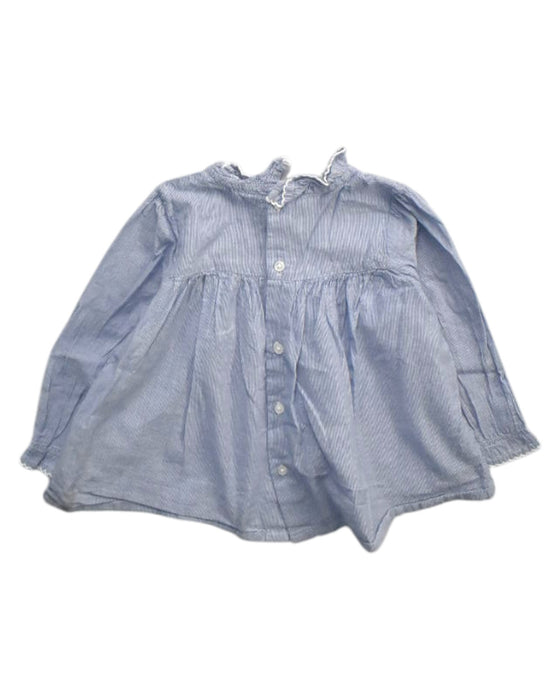 A Blue Long Sleeve Dresses from Bout'Chou in size 18-24M for girl. (Back View)