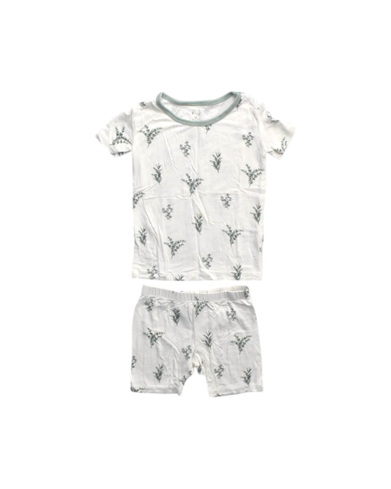 A White Pyjama Sets from Kyte Baby in size 2T for boy. (Front View)