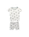A White Pyjama Sets from Kyte Baby in size 2T for boy. (Front View)