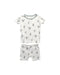 A White Pyjama Sets from Kyte Baby in size 2T for boy. (Front View)