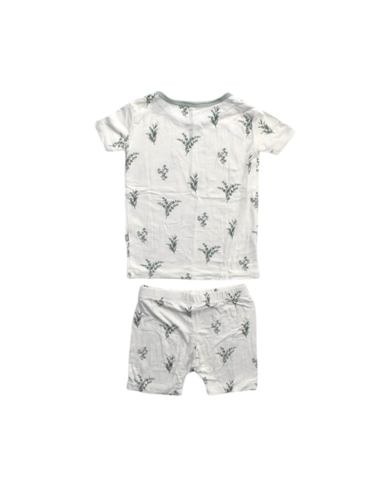A White Pyjama Sets from Kyte Baby in size 2T for boy. (Back View)