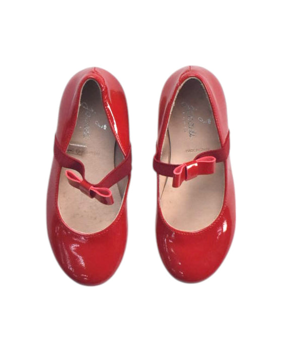 A Red Flats from Jacadi in size 3T for girl. (Back View)