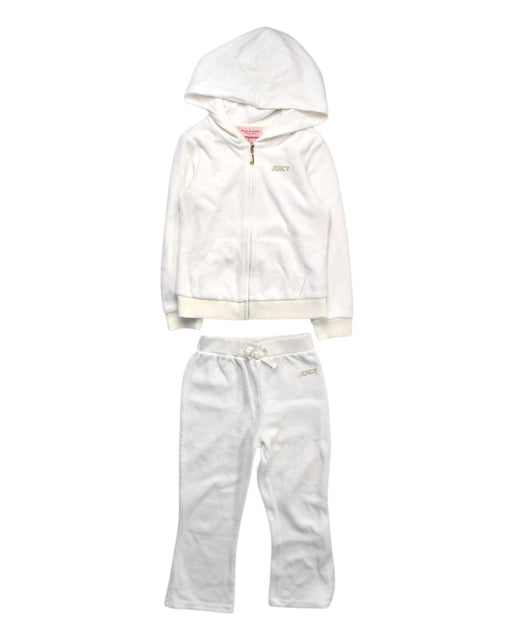 A White Pants Sets from Juicy Couture in size 4T for girl. (Front View)