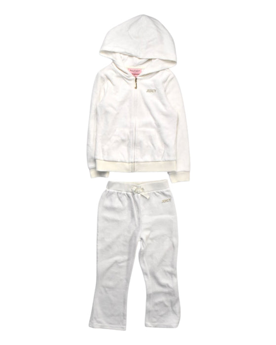 A White Pants Sets from Juicy Couture in size 4T for girl. (Front View)