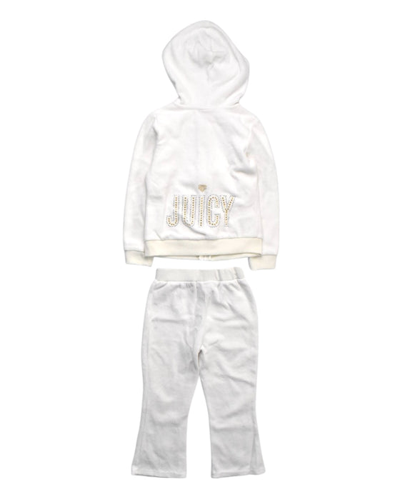 A White Pants Sets from Juicy Couture in size 4T for girl. (Back View)