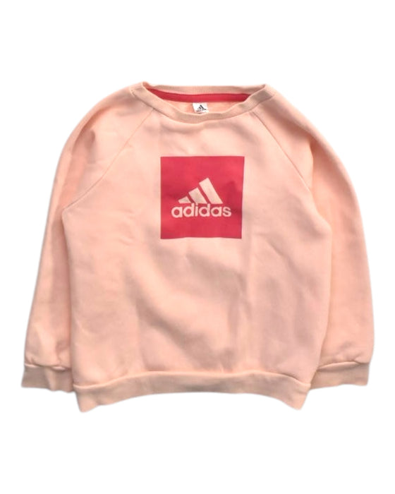 A Peach Crewneck Sweatshirts from Adidas in size 3T for girl. (Front View)