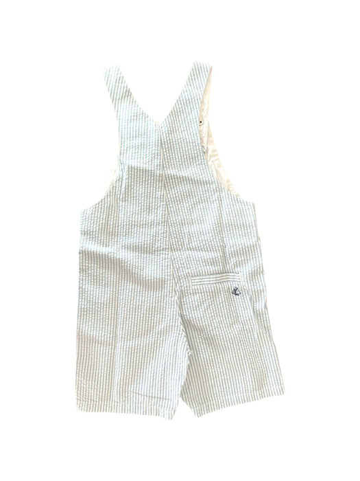 A Blue Overall Shorts from Petit Bateau in size 3T for neutral. (Back View)