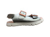 A Grey Sandals from Camper in size 6T for girl. (Front View)