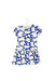 A Blue Short Sleeve Dresses from Petit Bateau in size 6-12M for girl. (Front View)