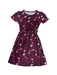 A Burgundy Short Sleeve Dresses from Envie de Fraise in size S for maternity. (Front View)