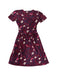 A Burgundy Short Sleeve Dresses from Envie de Fraise in size S for maternity. (Back View)