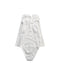 A White Long Sleeve Bodysuits from Jacadi in size 12-18M for girl. (Back View)
