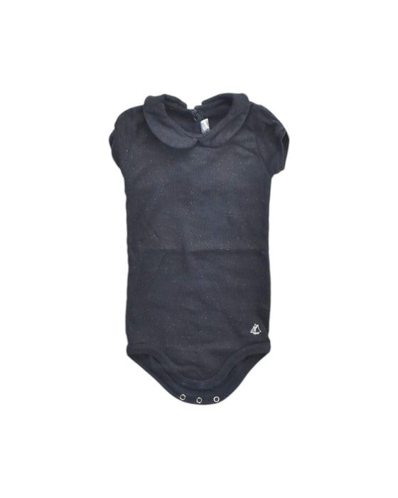 A Black Sleeveless Bodysuits from Jacadi in size 18-24M for girl. (Front View)