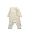 A Ivory Long Sleeve Rompers from Bonton in size 12-18M for neutral. (Back View)