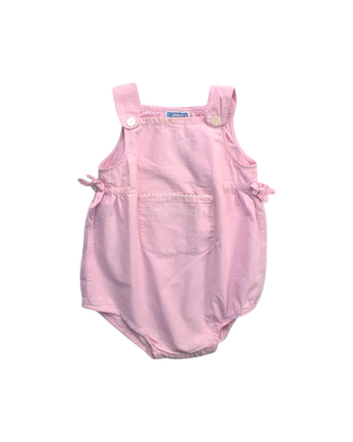A Pink Sleeveless Rompers from Jacadi in size 3T for girl. (Front View)