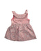 A Pink Sleeveless Dresses from Jacadi in size 18-24M for girl. (Back View)