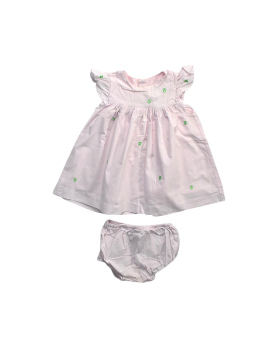 A Pink Dress Sets from Jacadi in size 12-18M for girl. (Front View)