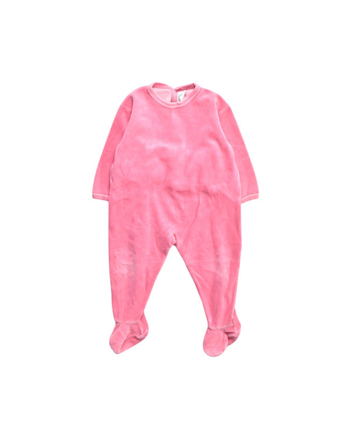 A Pink Onesies from Petit Bateau in size 18-24M for girl. (Front View)