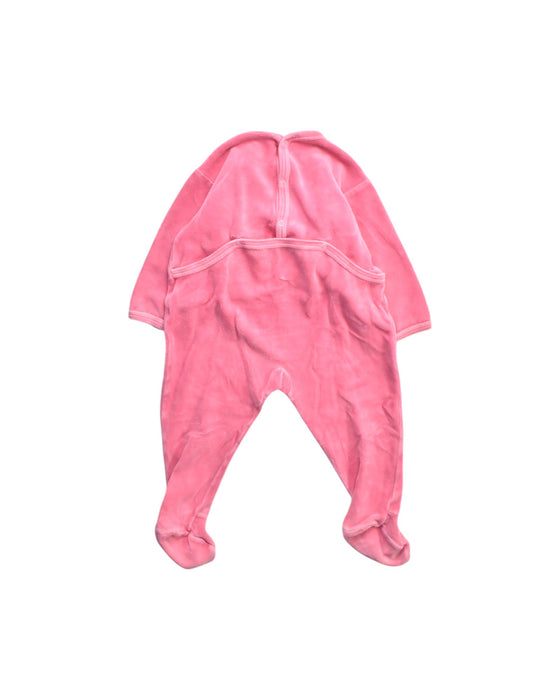A Pink Onesies from Petit Bateau in size 18-24M for girl. (Back View)