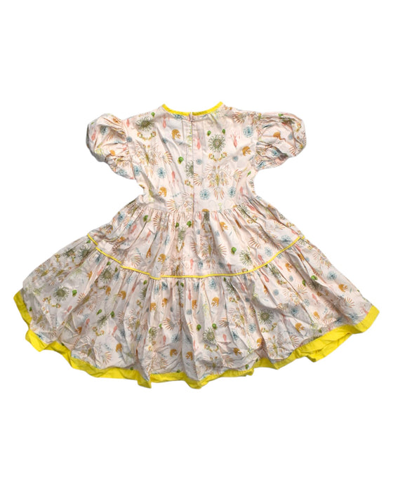 A Multicolour Long Sleeve Dresses from The Middle Daughter in size 3T for girl. (Back View)
