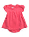 A Pink Short Sleeve Rompers from Petit Bateau in size 3-6M for girl. (Front View)