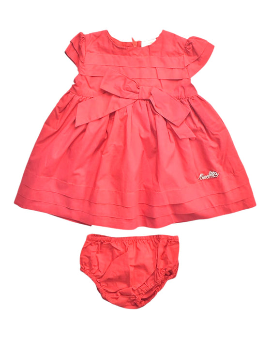 A Pink Dress Sets from bloomB in size 0-3M for girl. (Front View)