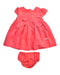 A Pink Dress Sets from bloomB in size 0-3M for girl. (Front View)