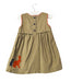 A Brown Sleeveless Dresses from Boden in size 3-6M for girl. (Back View)