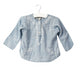 A Blue Long Sleeve Tops from Bonton in size 12-18M for girl. (Front View)