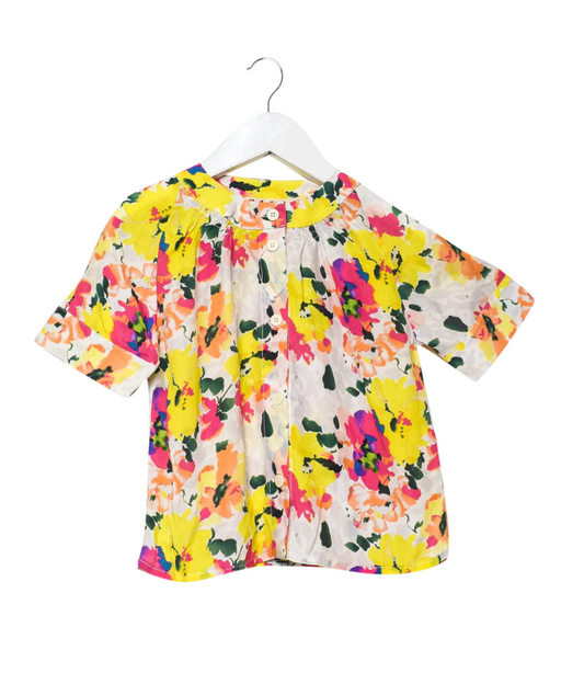 A Yellow Short Sleeve Tops from Marni in size 4T for girl. (Front View)