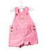 A Pink Overall Shorts from Juicy Couture in size 3-6M for girl. (Front View)
