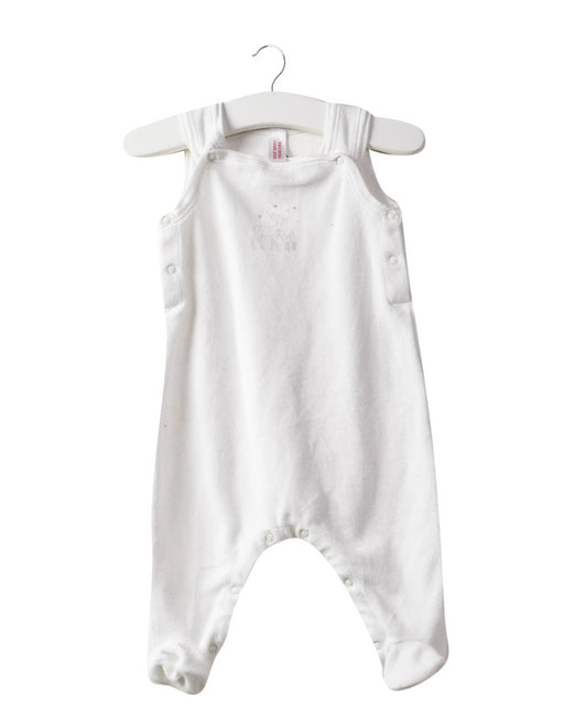 A White Sleeveless Jumpsuits from Petit Bateau in size 0-3M for neutral. (Front View)