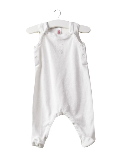 A White Sleeveless Jumpsuits from Petit Bateau in size 0-3M for neutral. (Front View)